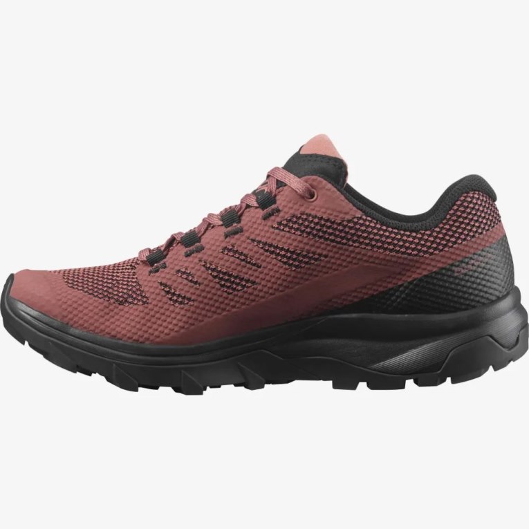 Tênis De Caminhada Salomon Outline GTX Feminino Coral Pretas | PT H14572